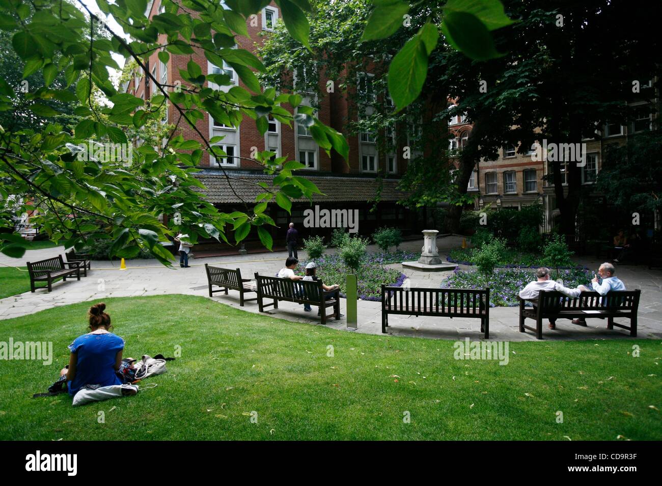 Jul 20, 2010 - London, England, United Kingdom - Commemorative tiles remind visitors of Postman's Park of heroic and tragic end of many lives. Postman's Park is a quiet spot in a middle of busy central London, near St. Paul's Cathedral. Postman's Park, King Edward Street, London. (Credit Image: Â© V Stock Photo