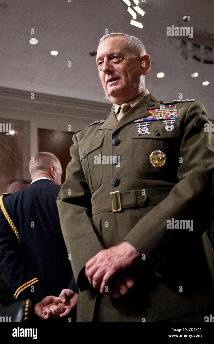 Jul 27, 2010 - Washington, District of Columbia, U.S., -. Marine Corps Gen. JAMES  MATTIS appears before the Senate Armed Services Committee for a hearing on his nomination for reappointment to the grade of general and to be commander of the United States Central Command. (Credit Image: © Pete Marov Stock Photo