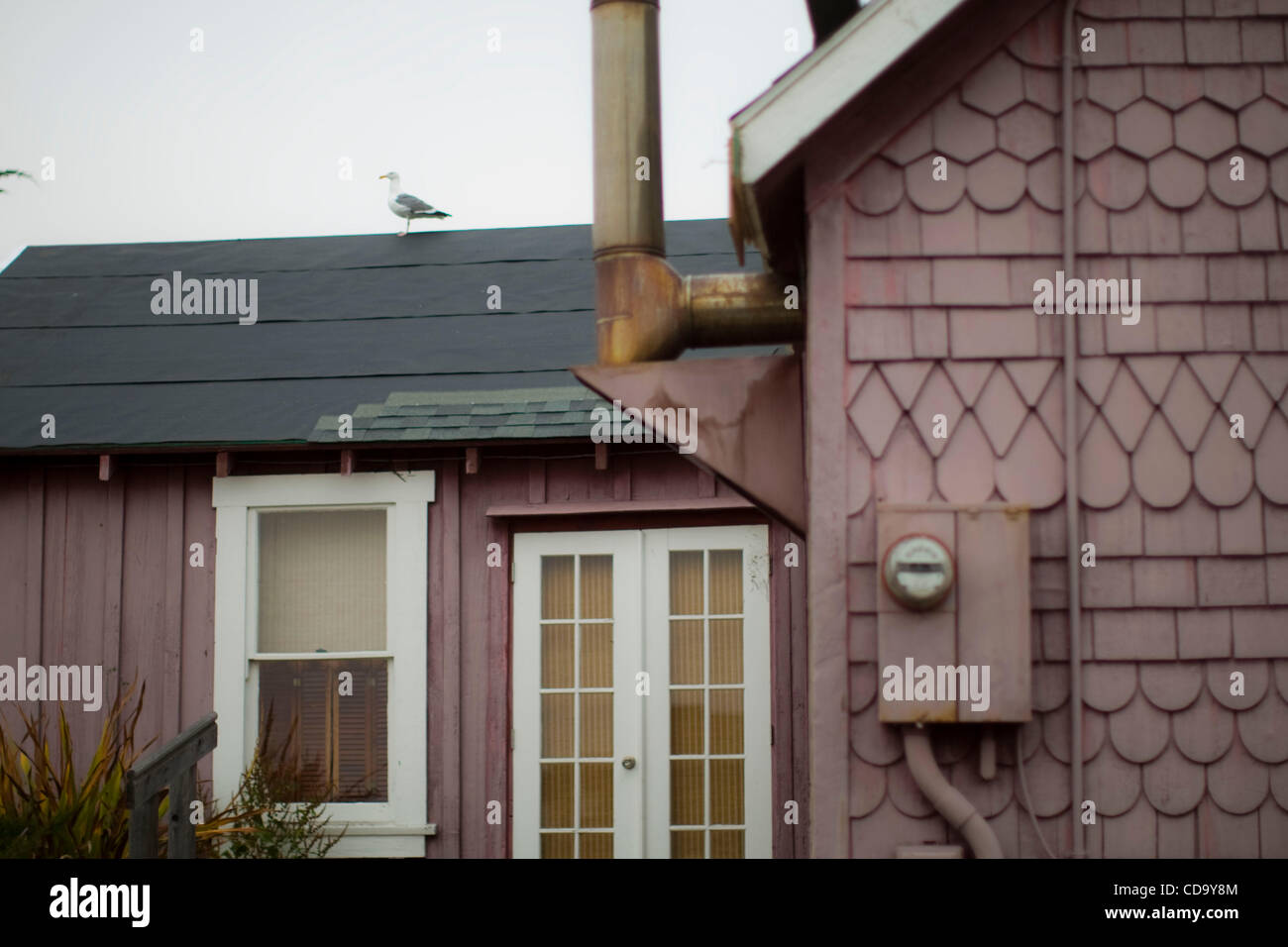 Homes in Mendocino, California Stock Photo Alamy