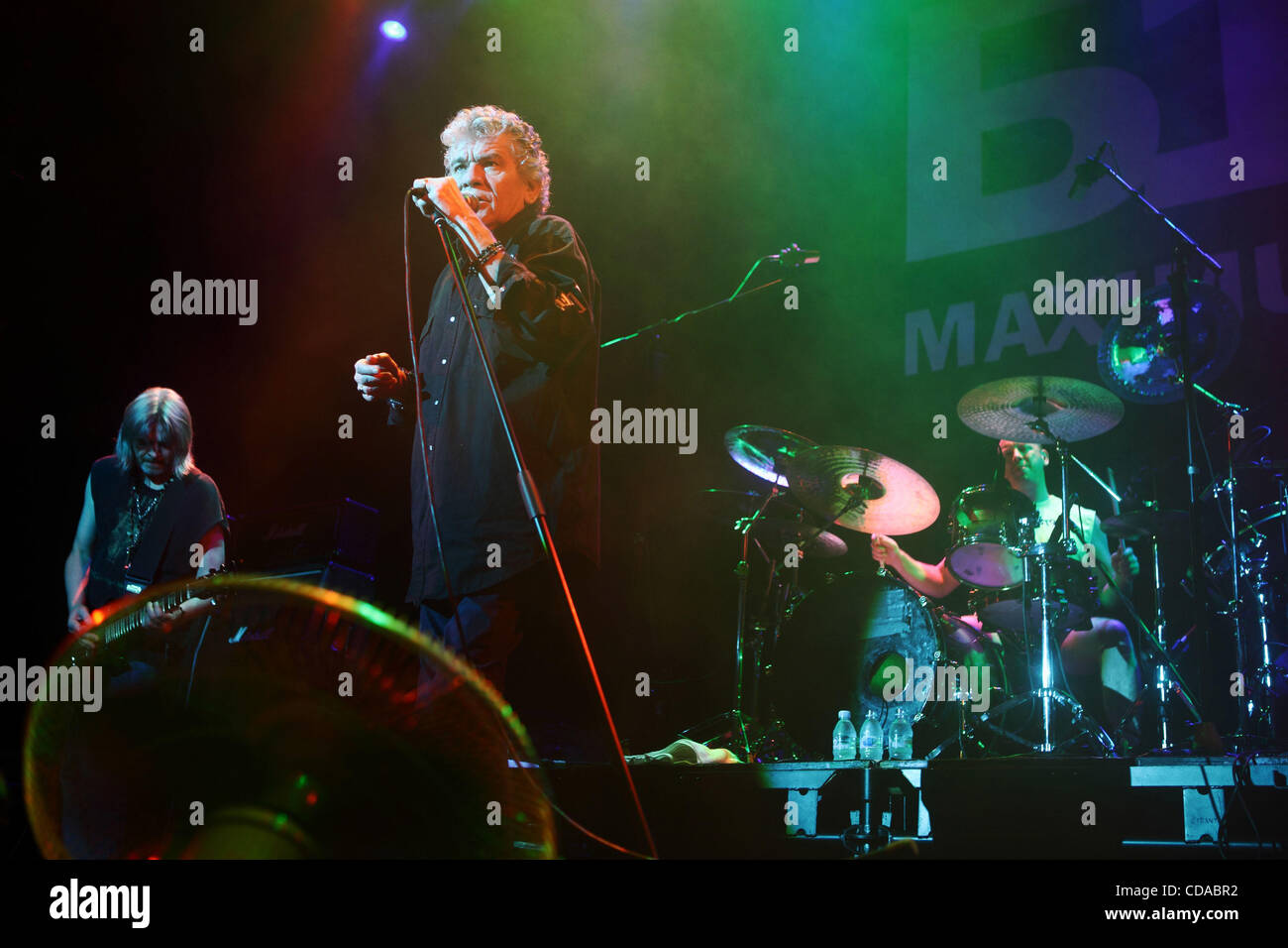Scottish rock band Nazareth performing live in Moscow. Pictured vocalist Dan McCafferty (c