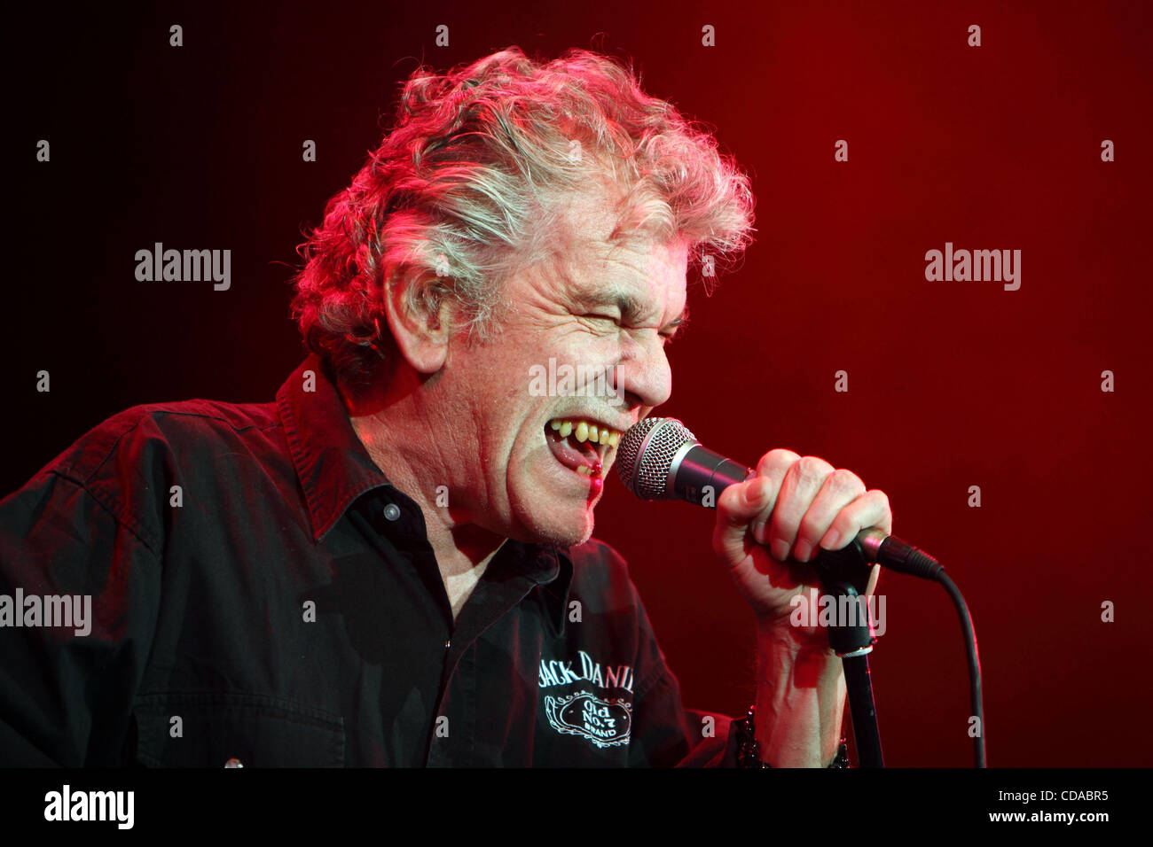 Scottish rock band Nazareth performing live in Moscow. Pictured