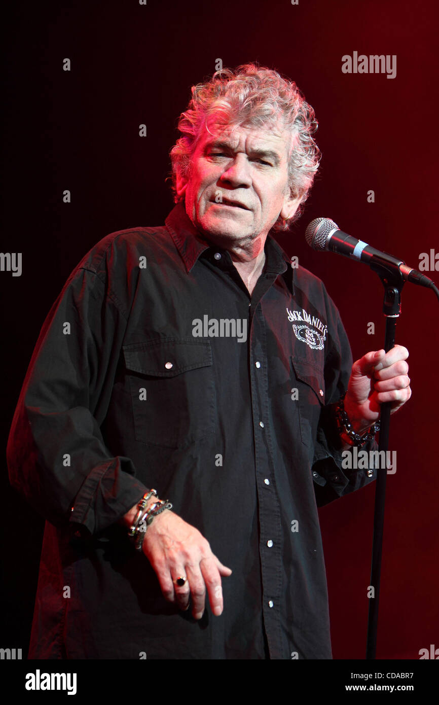 Scottish rock band Nazareth performing live in Moscow. Pictured vocalist Dan McCafferty (c