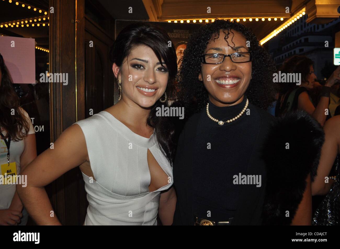 Sep. 02, 2010 - Deauville, Texas, U.S. - Mayra Leal w/manager Tina  Treadwell.Austin Premiere of the Film 'Machete'.Austin, Texas 09-02-2010.  2010.K65731JN(Credit Image: © Jeff Newman/Globe Photos/ZUMApress.com Stock  Photo - Alamy