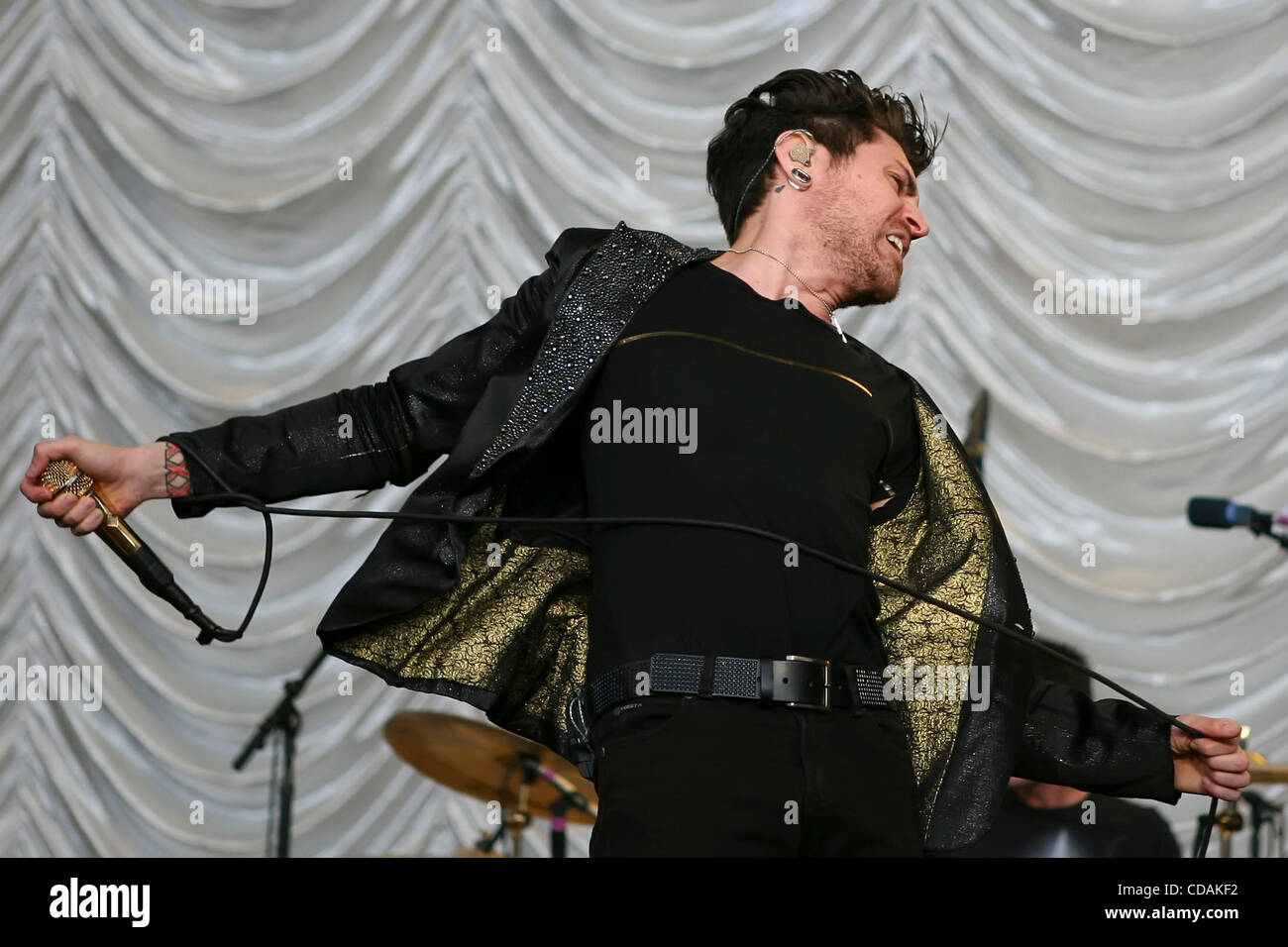 Sep 04, 2010 - Mountain View, CA, USA - AFI performing live at Bone Bash 2010 in Mountain View, California. Adam Carson, singer DAVEY HAVOK, Hunter Burgan, Jade Puget (Credit Image: © Tracy Van Nunnery/ZUMApress.com) Stock Photo