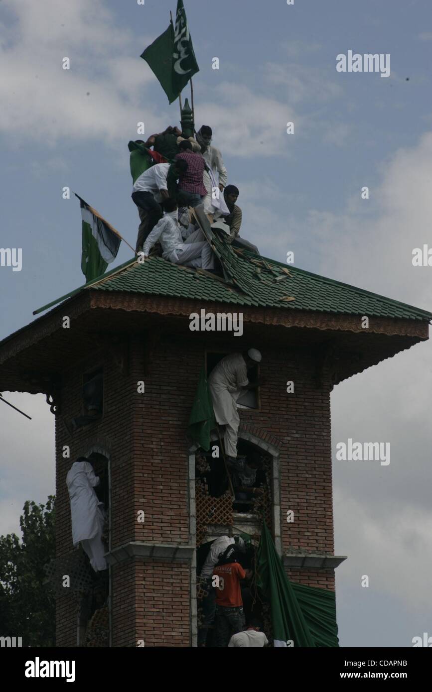 Sep 11 2010 Srinagar Kashmir India Kashmiri Muslims Hold An 