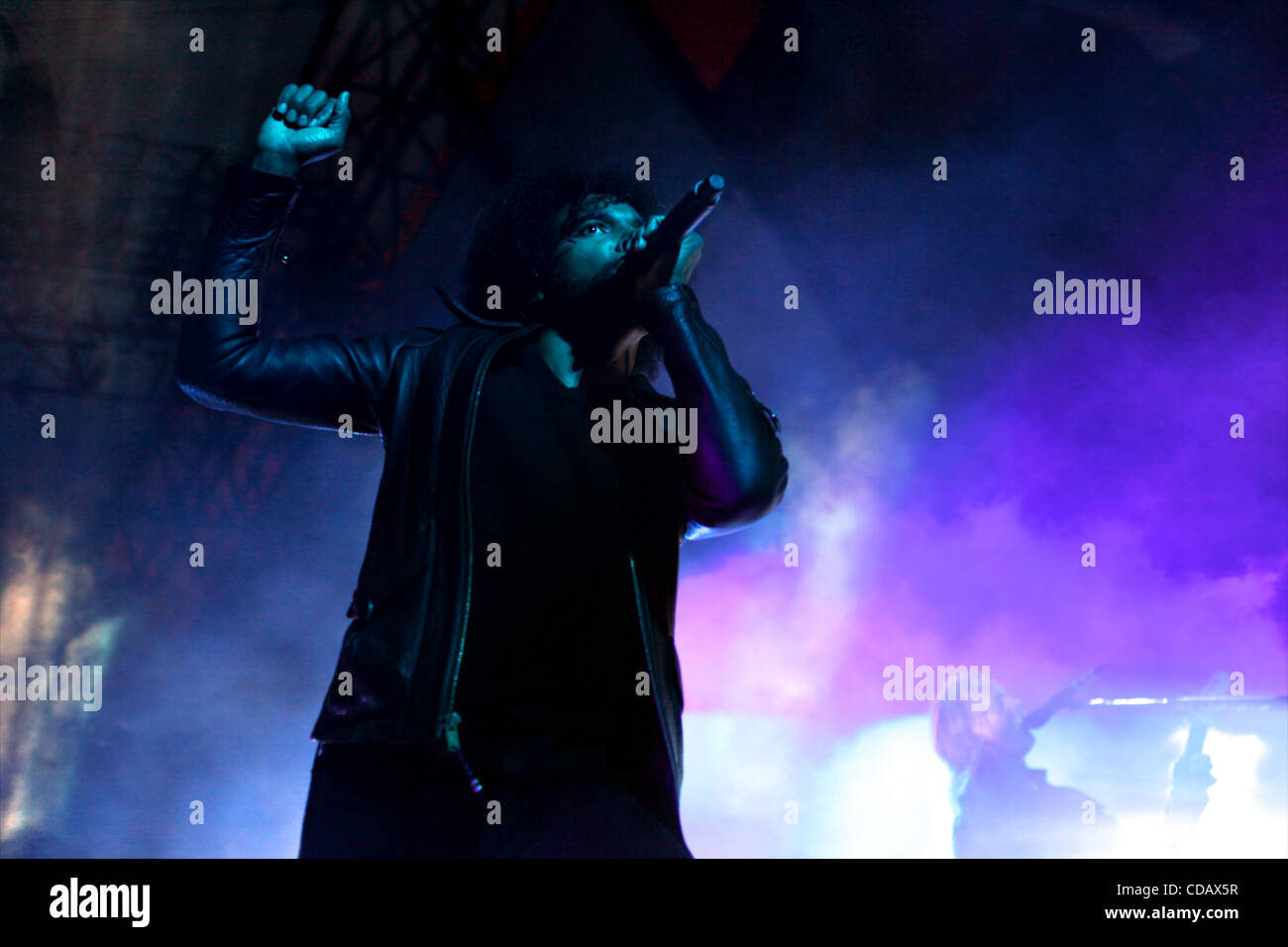 Sept 16, 2010 - Chicago, Illinois, USA -  Alice in Chains vocalist William DuVall performs with the band as they launch their U.S. tour at Chicago's Charter One Pavilion. (Credit Image: © Sally Ryan/Zuma Press) Stock Photo