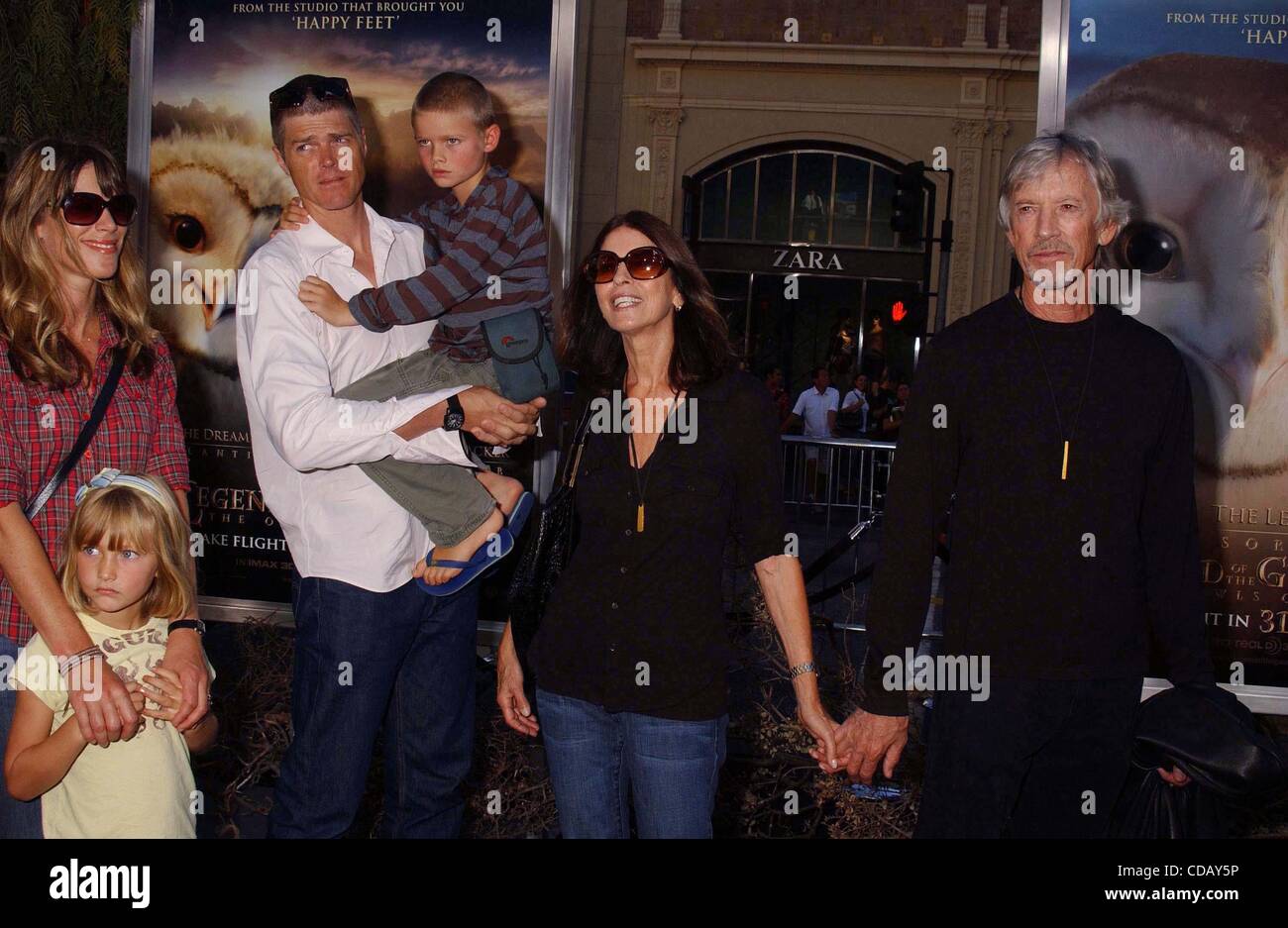 Sept. 17, 2010 - Hollywood, California, U.S. - SCOTT GLENN & FAMILY .The World Premiere Of Legend Of The Guardians Held At The Grauman's Chinese Theatre In Hollywood, California 09-19-2010. 2010.I15331PR(Credit Image: © Phil Roach/Globe Photos/ZUMApress.com) Stock Photo