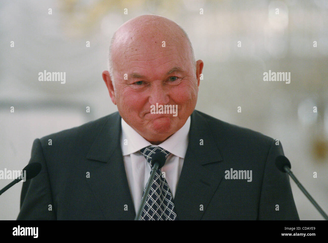 Russian mass media report Mayour Luzhkov will leave quite soon.For the last two weeks, the main state-controlled channels have been broadcasting a stream of documentaries and news reports slamming Yuri Luzhkov.They have accused him and his billionaire wife Elena Baturina of corruption.  Pictured: Yu Stock Photo