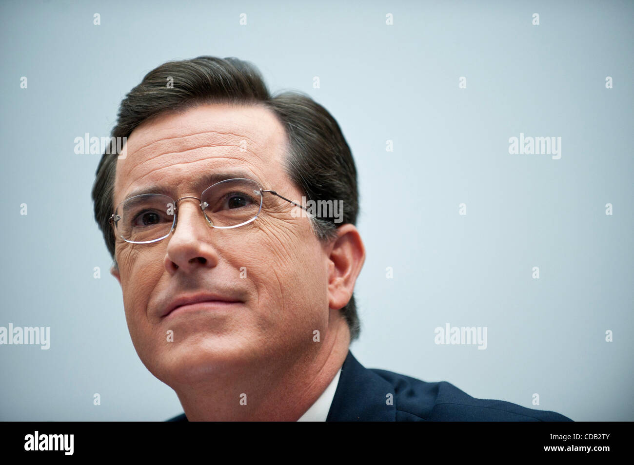Sep 24, 2010 - Washington, District of Columbia, U.S., - .Political satirist and T.V. host STEPHEN COLBERT  testified on Capitol Hill Friday about the conditions facing America's undocumented farm workers. The host of ''The Colbert Report'' testified before a House Judiciary subcommittee to bring at Stock Photo