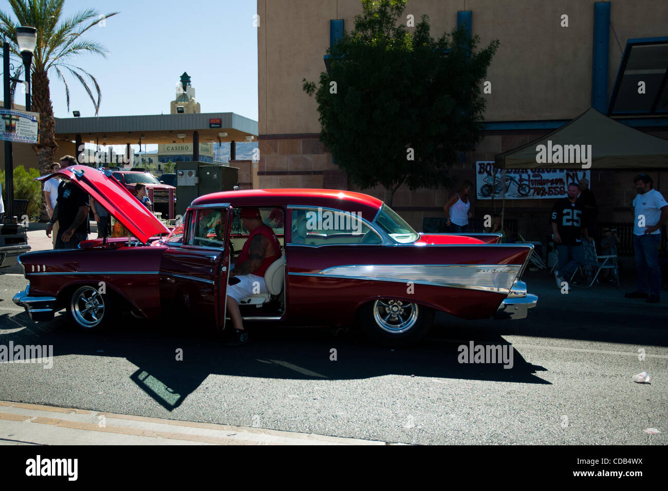 Sept. 26, 2010 - Henderson, Nevada, United States of America - Some of the beautiful vehicles out at the Super Run 2010 Car Show on September 26th, 2010, on Water Street in Henderson, Nevada. (Credit Image: © Matt Gdowski/Southcreek Global/ZUMApress.com) Stock Photo
