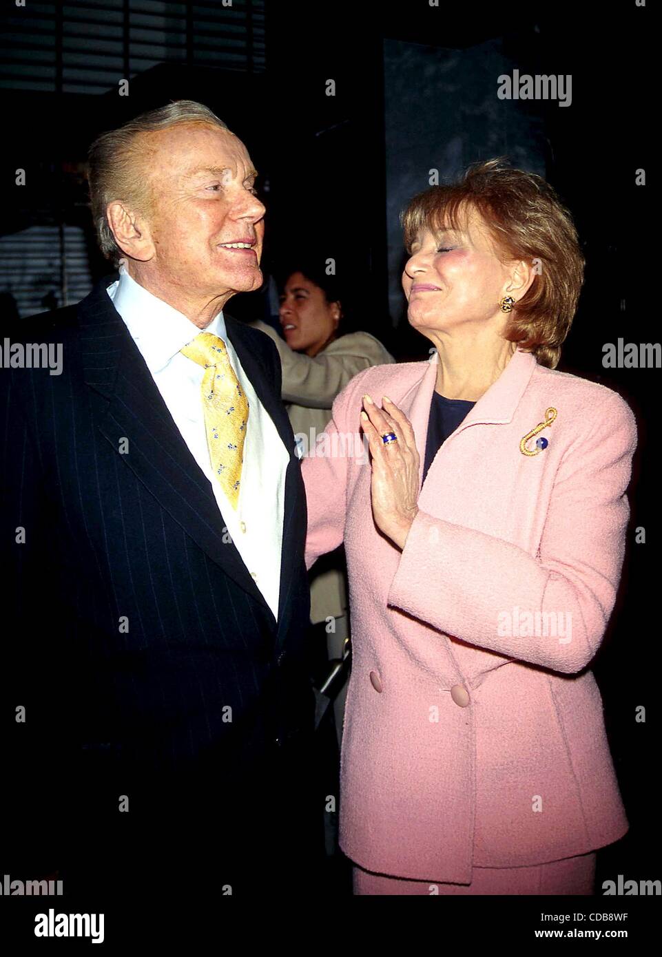 SD0609.A TEVELVISON DIARY:.45 YEARS OF TV GUIDE COVERS OPENING AT THE  MUSEUM OF TV AND RADIO IN NEW YORK New York.JACK PAAR BARBARA WALTERS. /  1998.JACKPAARRETRO(Credit Image: Â© Judie Burstein/Globe  Photos/ZUMAPRESS.com Stock