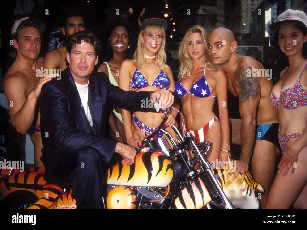 6/15/1994.DAVID HASSELHOFF AND HIS BAYWATCH FRIENDS.    /   L8624AR.(Credit Image: Â© Andrea Renault/Globe Photos/ZUMAPRESS.com) Stock Photo