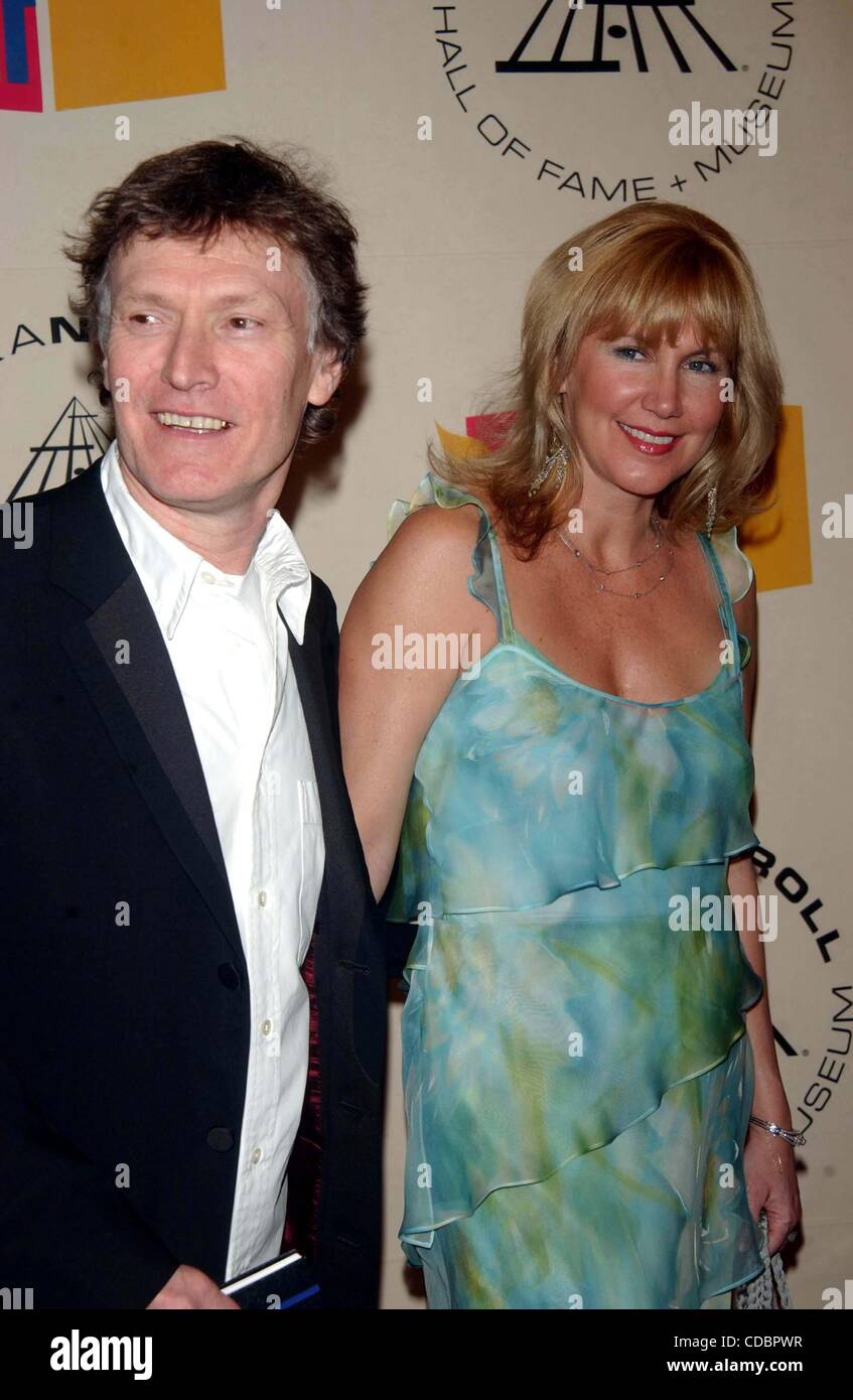 K36134AR.ARRIVALS FOR THE 19TH ANNUAL ROCK AND ROLL HALL OF FAME FOUNDATION'S, INDUCTION CEREMONY AT THE WALDORF ASTORIA HOTEL IN NEW YORK New York. 3/15/2004.    /   2004..STEVE WINWOOD AND WIFE EUGENIA(Credit Image: Â© Andrea Renault/Globe Photos/ZUMAPRESS.com) Stock Photo