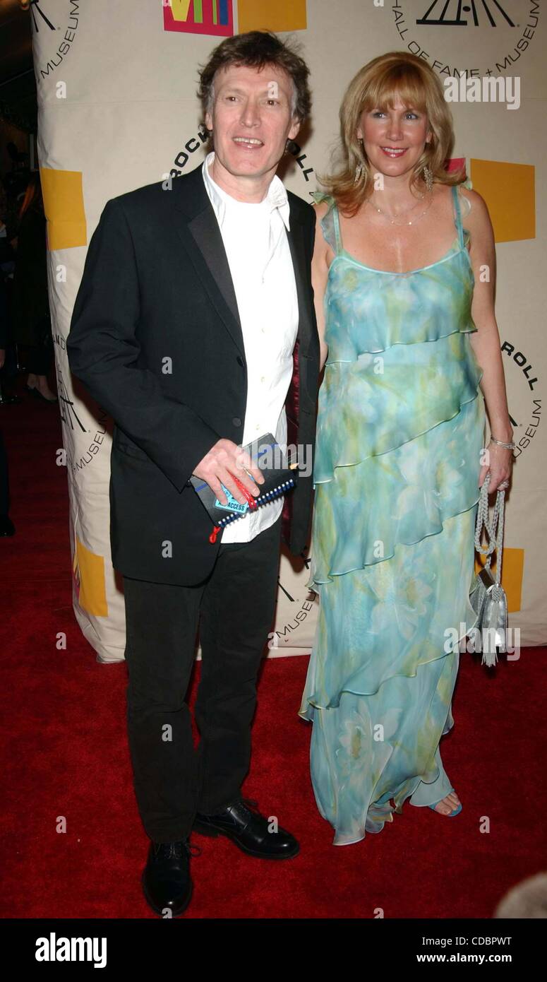 K36134AR.ARRIVALS FOR THE 19TH ANNUAL ROCK AND ROLL HALL OF FAME FOUNDATION'S, INDUCTION CEREMONY AT THE WALDORF ASTORIA HOTEL IN NEW YORK New York. 3/15/2004.    /   2004..STEVE WINWOOD AND WIFE EUGENIA(Credit Image: Â© Andrea Renault/Globe Photos/ZUMAPRESS.com) Stock Photo