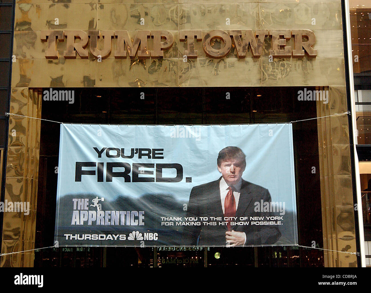 K36328ar Donald Trump S Tower With His Advertisement For The