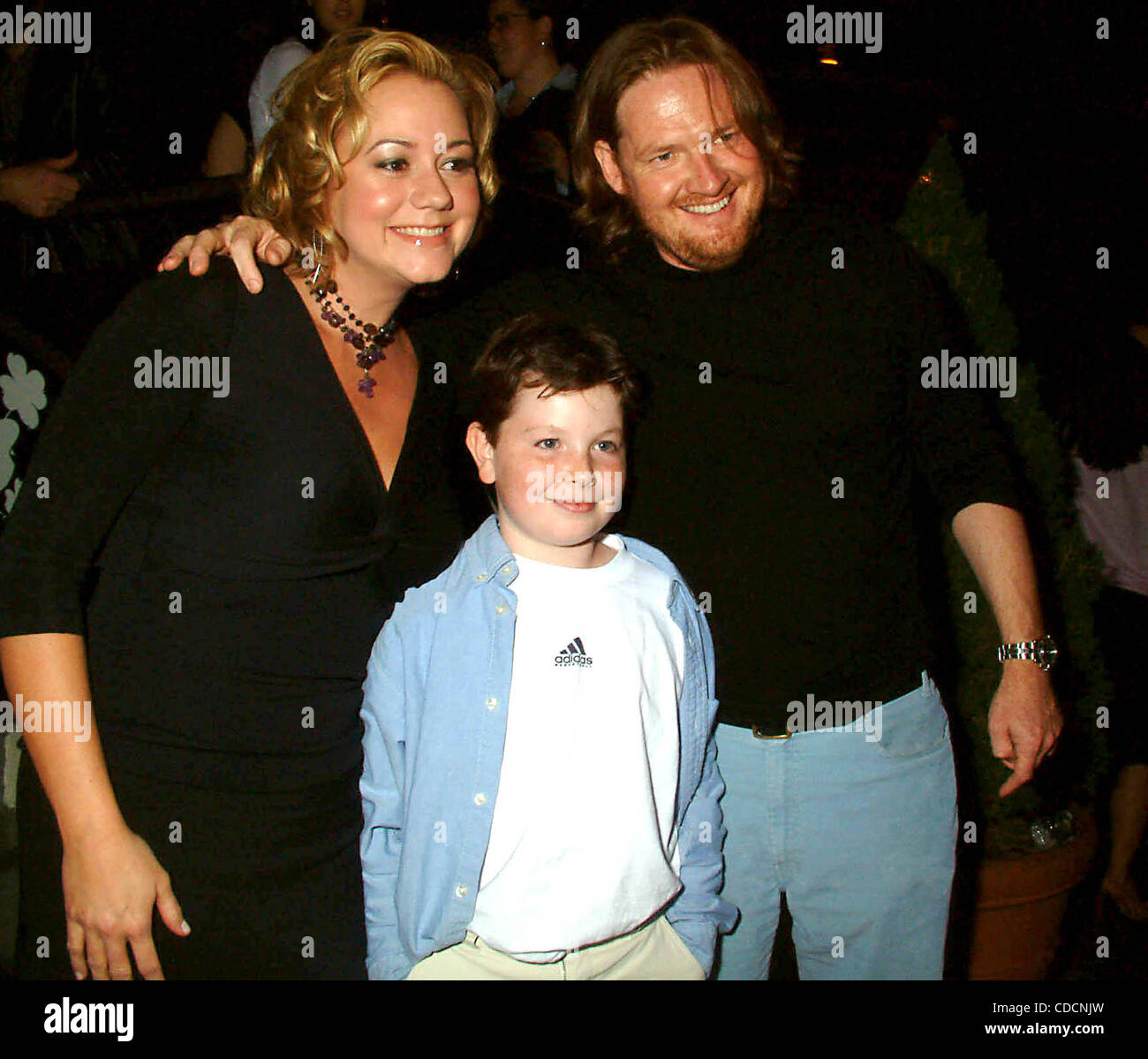 MEGYN PRICE AND DONAL LOGUE.K30771ML.WB TELEVISION NETWORK UPFRONT ALL STAR PARTY AT THE LIGHTHOUSE CHELSEA PIER PIER 61 IN NEW YORK New York .05/13/2003 .  /    2003(Credit Image: Â© Mitchell Levy/Globe Photos/ZUMAPRESS.com) Stock Photo
