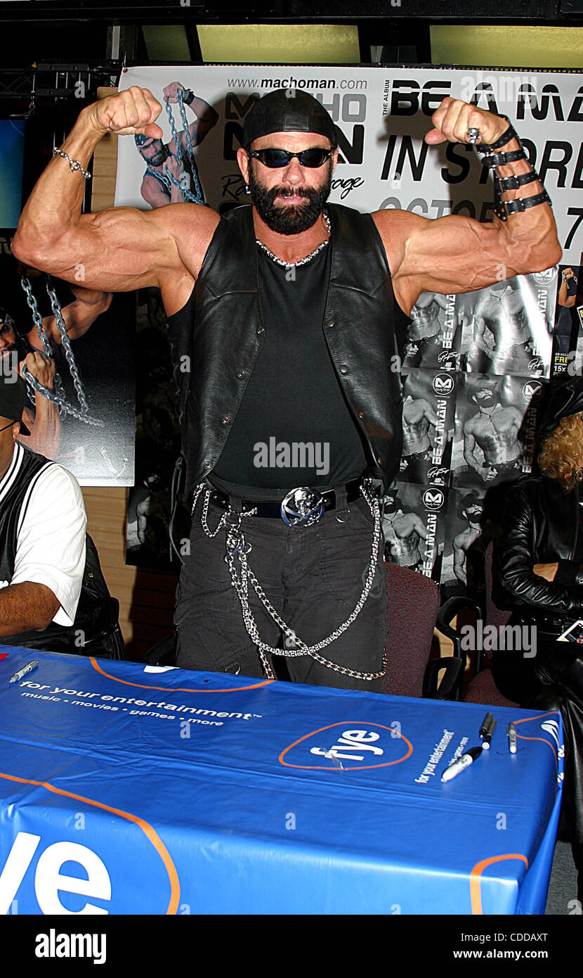 Jan. 1, 2011 - New York, New York, U.S. - K33350RM.MACHO MAN RANDY SAVAGE  NYC IN-STORE APPEARANCE AT FYE IN CONJUNCTION WITH DEBUT ALBUM RELEASE ''BE  A MAN'' AT FYE , NYC.