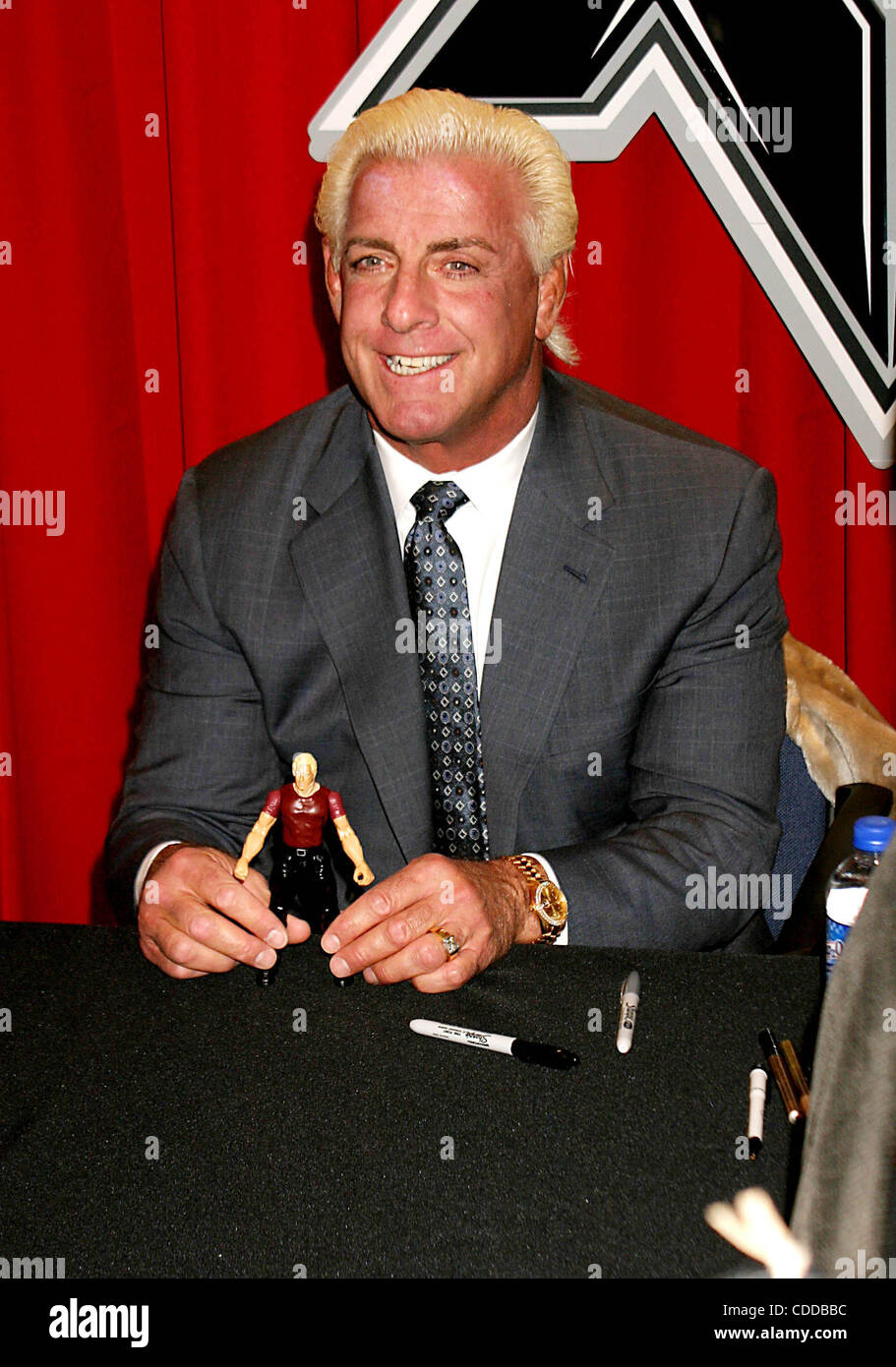 Jan. 1, 2011 - New York, New York, U.S. - K36093RM.WWE RAW SUPERSTARS TRIPLE H AND RIC FLAIR TO APPEAR AT TOYS R US AS WRESTLEMANIA XX HITS THE BIG APPLE WHERE IT ALL BEGINS AGAIN.TIMES SQUARE, NEW YORK New York.3/10/2004.  /    2004.(Credit Image: Â© Rick Mackler/Globe Photos/ZUMAPRESS.com) Stock Photo