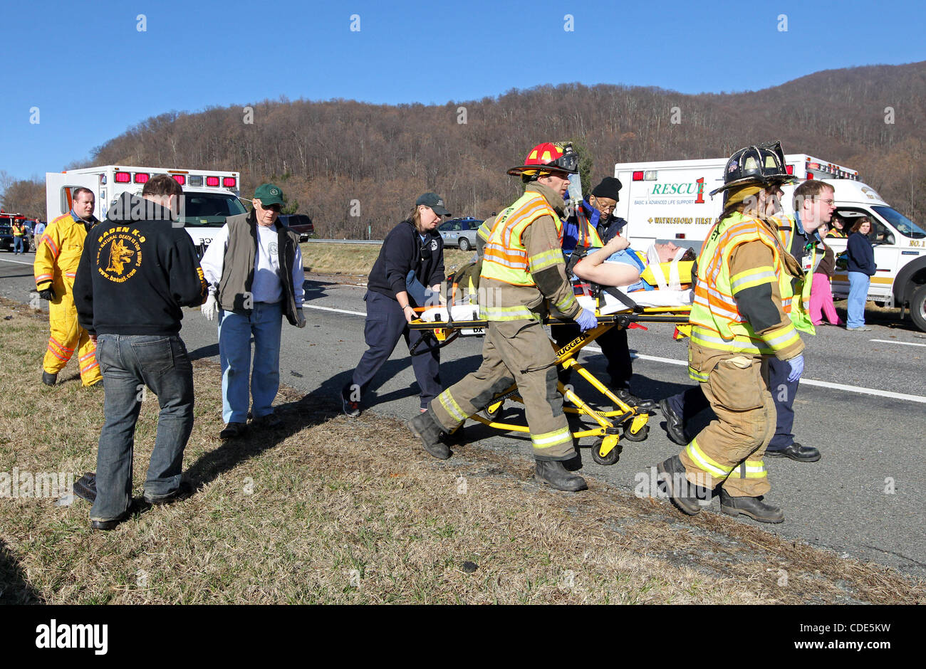 Mar. 01, 2011 Charlottesville, Virginia, U.S. Rescue workers from Albemarle County and