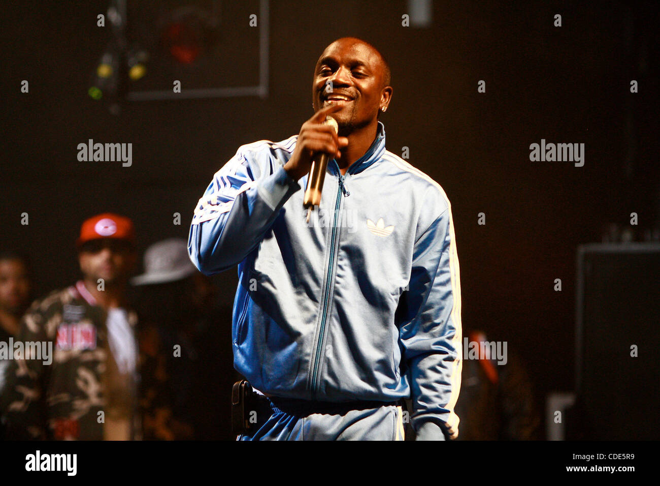 Akon performing at The Best Buy Theater in Times Square on March 4, 2011. Stock Photo