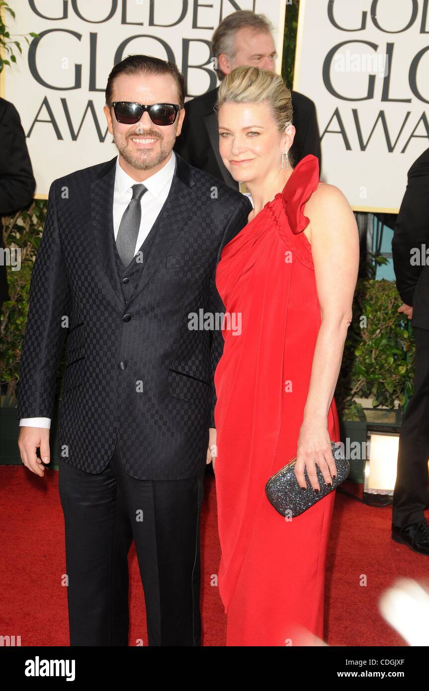 Jan. 16, 2011 - Los Angeles, California, U.S. - Ricky Gervais.68TH
