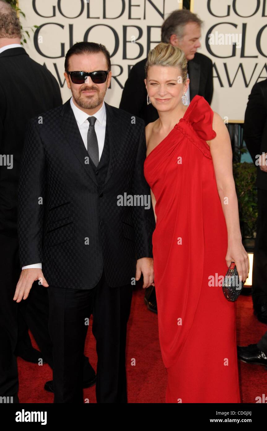 Jan. 16, 2011 - Los Angeles, California, U.S. - Ricky Gervais.68TH