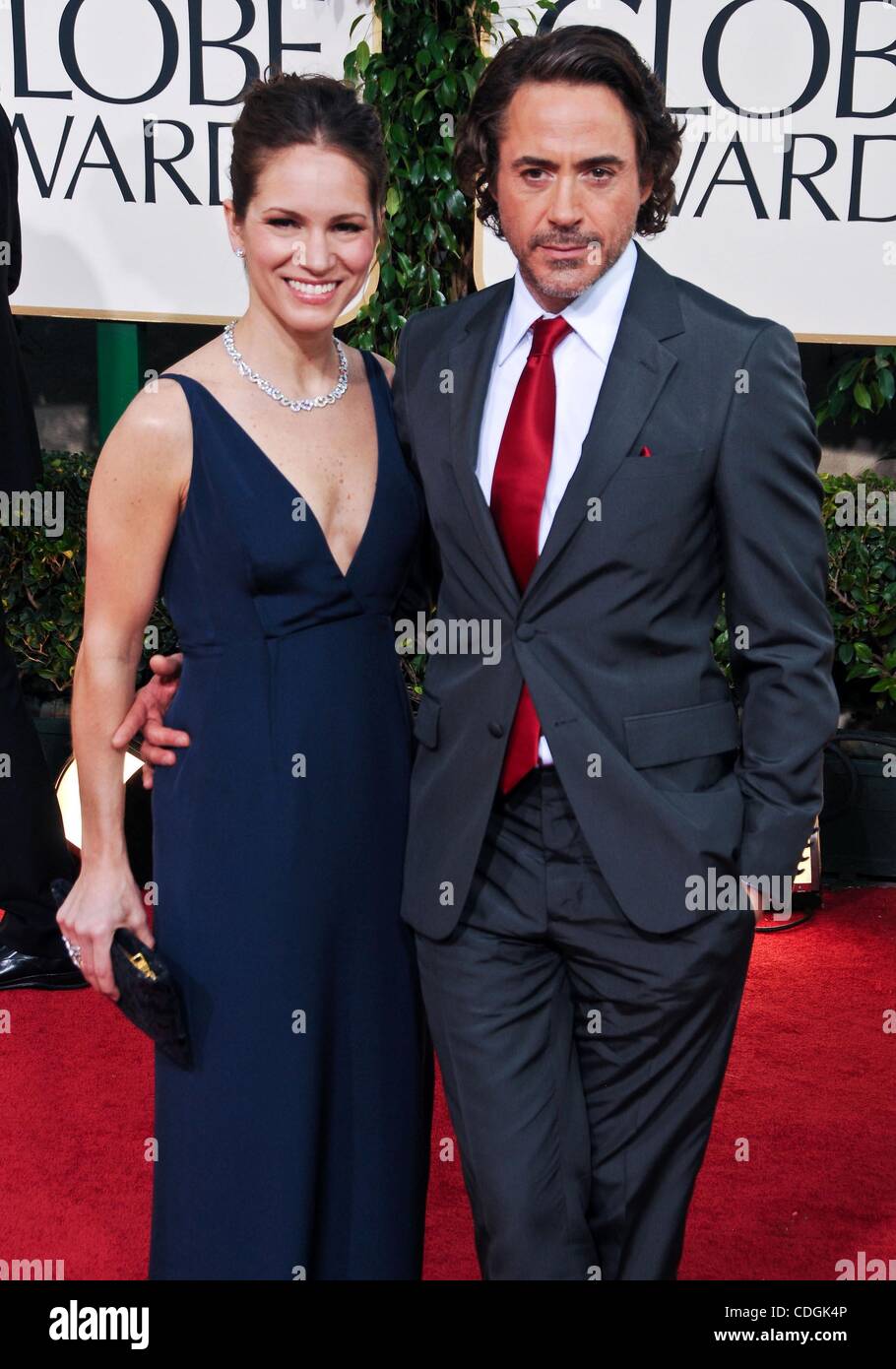 Jan. 16, 2011 - Los Angeles, California, U.S. - Robert Downey Jr..68TH ANNUAL GOLDEN    AWARDS (Arrivals).held at The Beverly Hilton Hotel., Los Angeles, CA. January 16 - 2011. K67382LONG(Credit Image: Â© D. Long/Globe Photos/ZUMAPRESS.com) Stock Photo