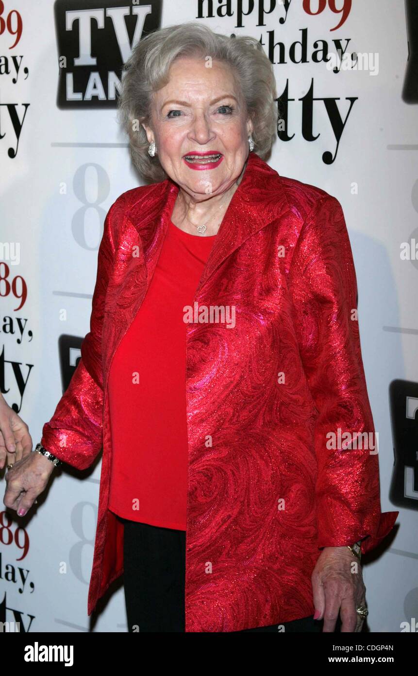 Betty Whites 89th Birthday Party High Resolution Stock Photography and