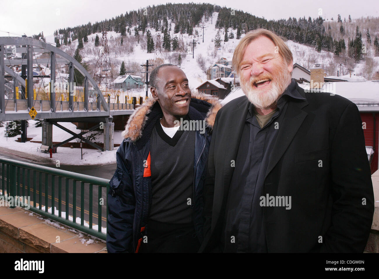 Brendan Gleeson filming scenes for his new movie 'The Guard' Wicklow,  Ireland - 05.12.09 Stock Photo - Alamy