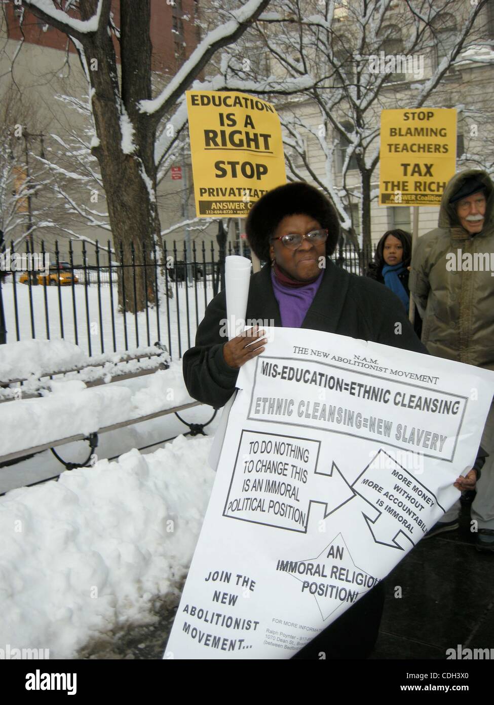 Closing Rally Jan. 27, 2011 - New York, New York, U.S. - Stop School Closing Rally ...