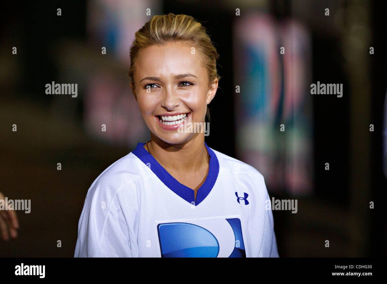 Feb. 5, 2011 - Dallas, Texas, US - Actress Hayden Panettiere participating in the DirecTV Celebrity Beach Bowl Bash during Super Bowl XLV week at Victory Park in Dallas, Texas. (Credit Image: © Andrew Dieb/Southcreek Global/ZUMAPRESS.com) Stock Photo