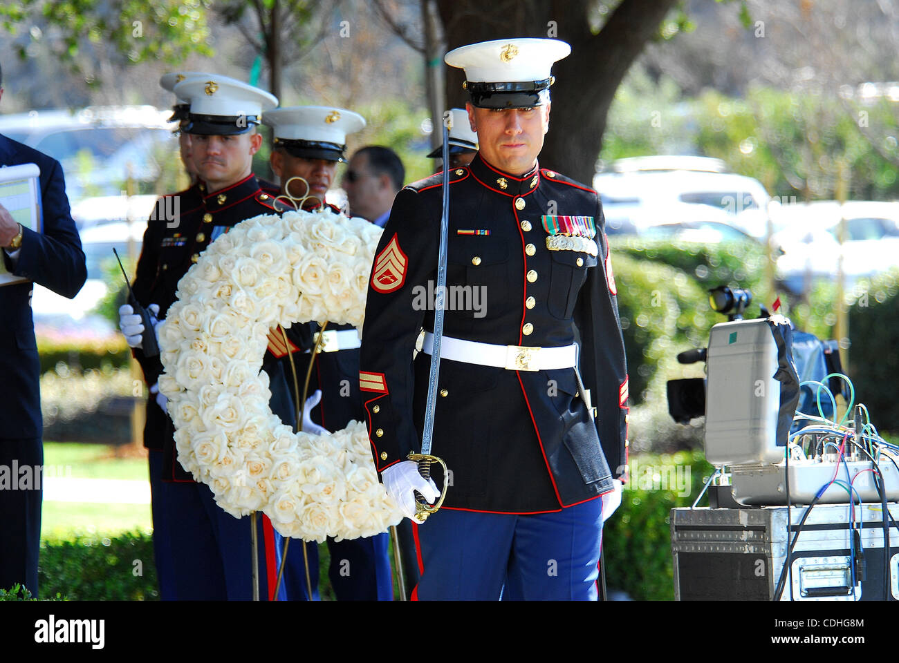 Ronald reagan wreath laying ceremony hi-res stock photography and ...