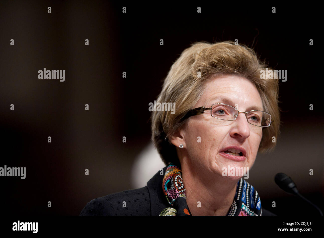 Feb 15, 2011 - Washington, District of Columbia, U.S. - Dr. JO ANN ROONEY testifies before a Senate Armed Services Committee Hearing her nomination to serve as Principal Deputy Undersecretary of Defense for Personnel and Readiness. (Credit Image: © Pete Marovich/ZUMAPRESS.com) Stock Photo
