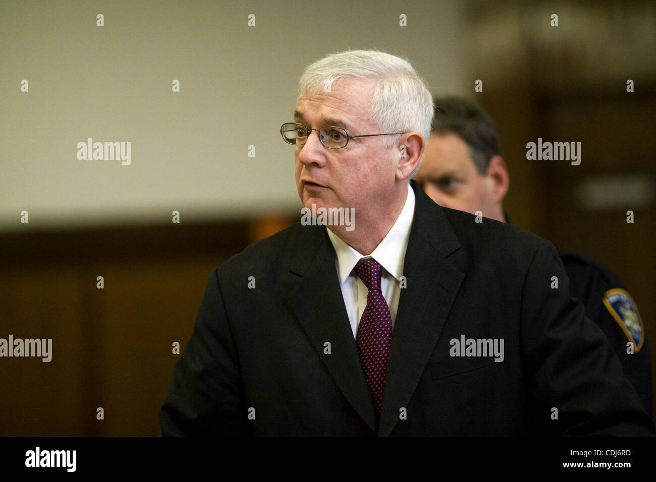 Feb. 17, 2011 - New York, New York, U.S. - New York political operative Hank Morris was sentenced today to a prison term of at least sixteen months for his participation in a kickback scandal while he served in the comptroller's office. (Credit Image: © John Marshall Mantel/ZUMAPRESS.com) Stock Photo