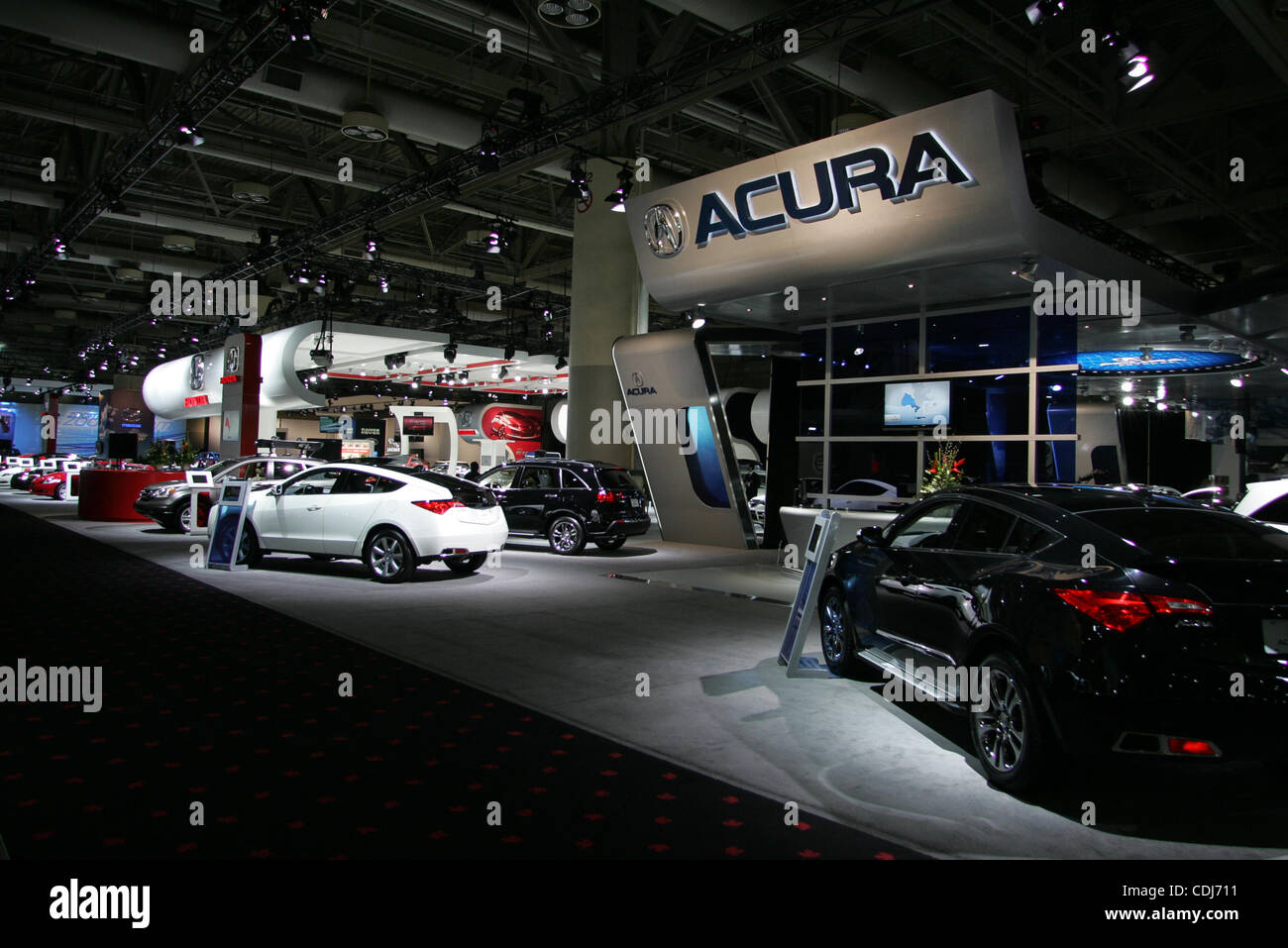 Feb. 17, 2011 - Toronto, Ontario, Canada - The Acura display at the Canadian International Auto Show media day at the Metro Convention Centre in Toronto. (Credit Image: © Steve Dormer/Southcreek Global/ZUMAPRESS.com) Stock Photo