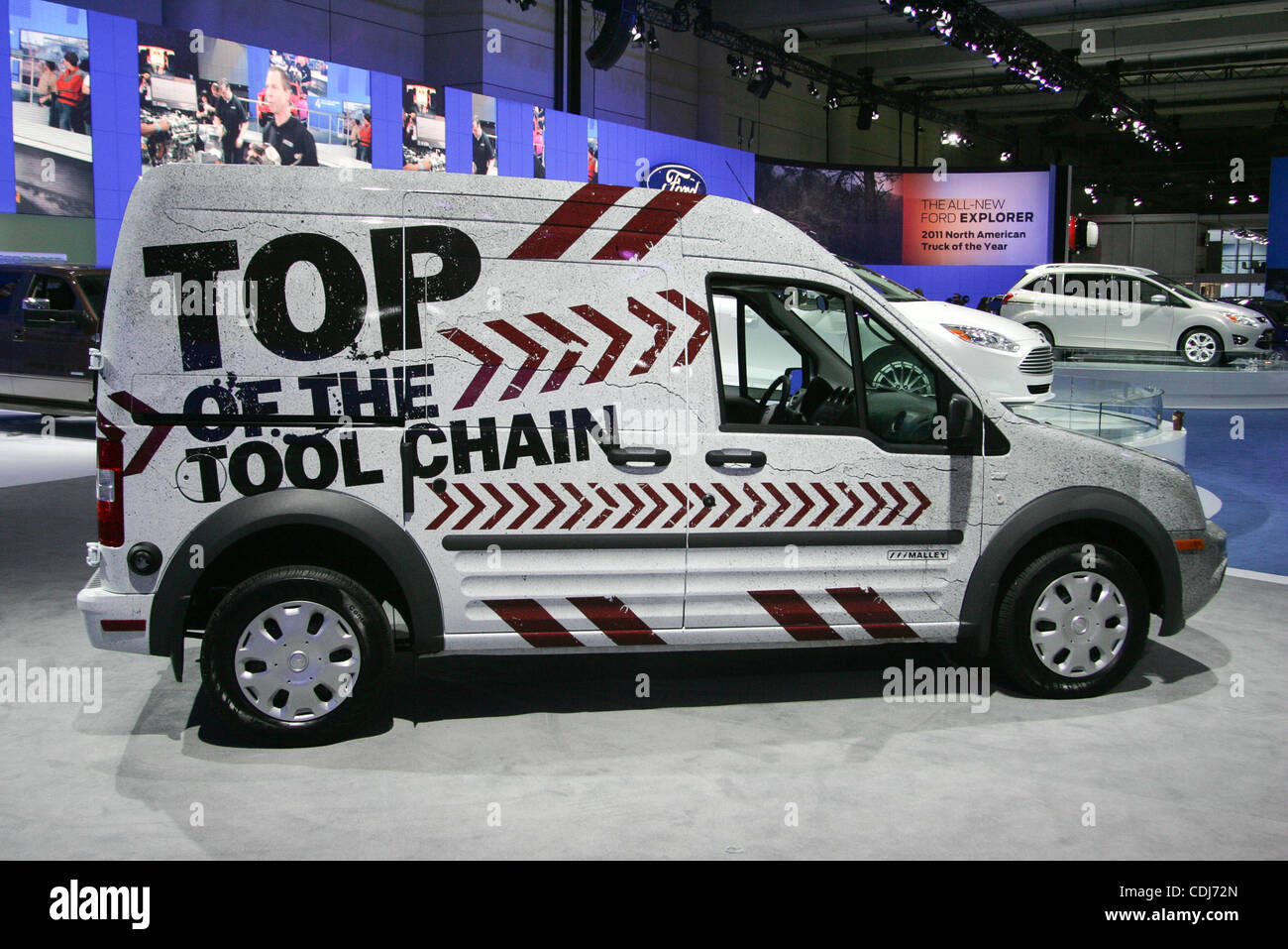 Feb. 17, 2011 - Toronto, Ontario, Canada - The Ford display at the Canadian International Auto Show media day at the Metro Convention Centre in Toronto. (Credit Image: © Steve Dormer/Southcreek Global/ZUMAPRESS.com) Stock Photo