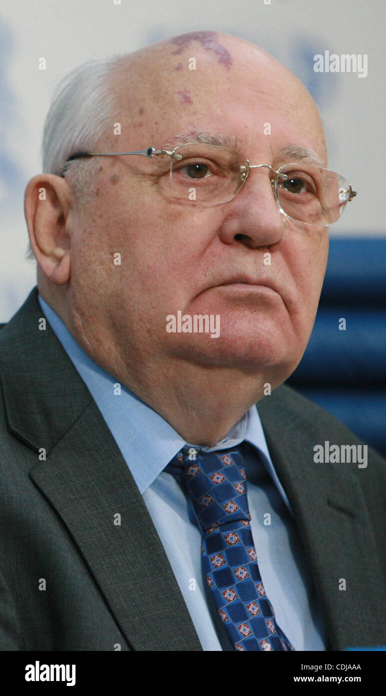 Moscow,Russia.Former Soviet leader Mikhail Gorbachev on February 21