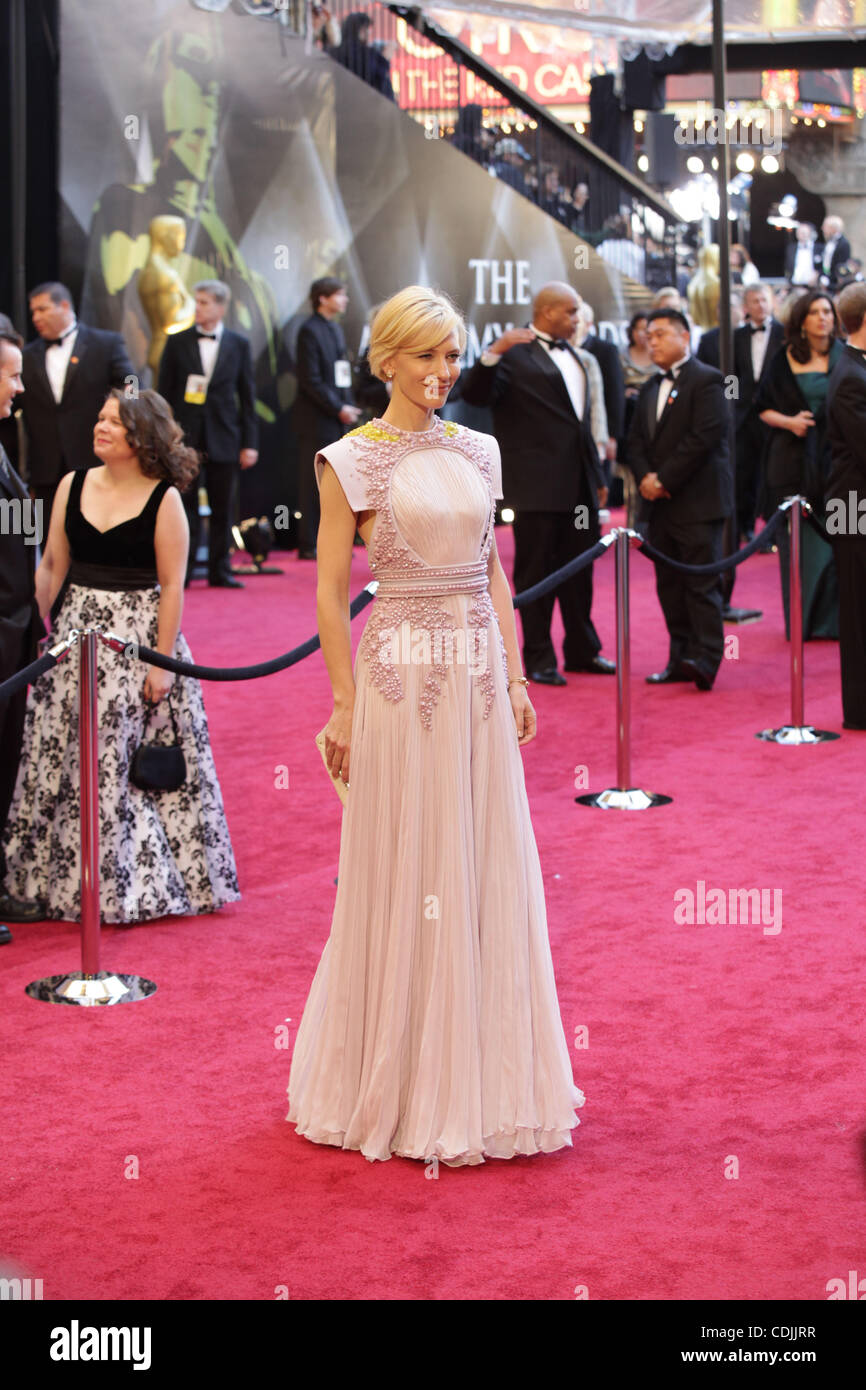 Feb 27, 2011 - Hollywood, California, U.S. - OSCARS 2011 - Actress CATE BLANCHETT, wearing Givenchy Couture, arrives on the red carpet for the 83rd Annual Academy Awards show. (Credit: © Lisa O'Connor/ZUMAPRESS.com) Stock Photo