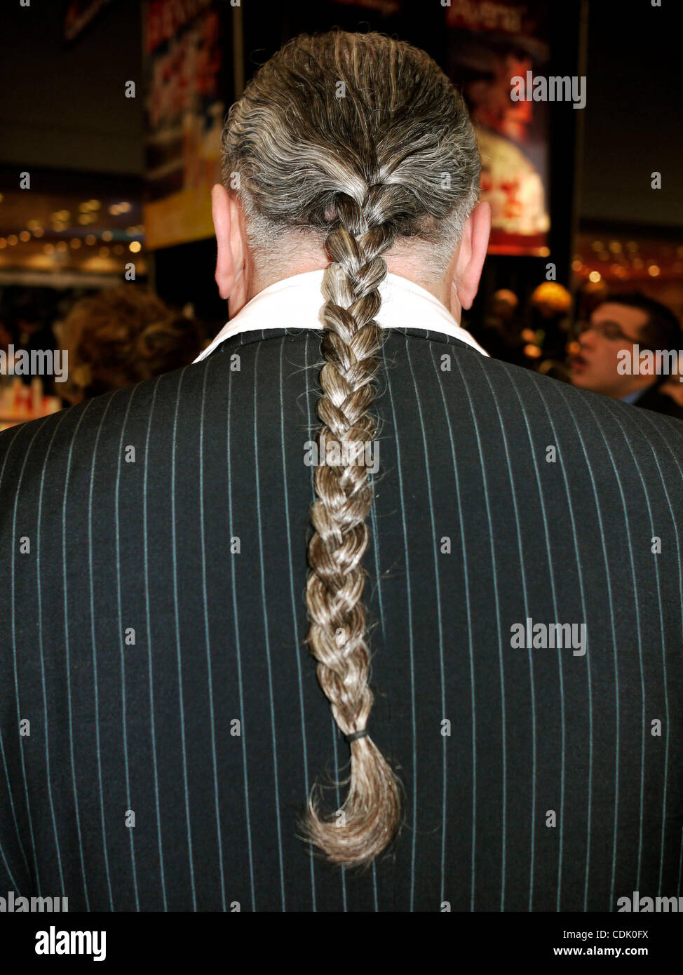 Mar 06, 2011 - New York, New York, . - Man with a long braid hair style. International Beauty Show is the top trade show for members of the professional beauty industry. Mar 06, 2011 - New York, New York, . - Man with a long braid hair style. International Beauty Show is the top trade show for members of the professional beauty industry.