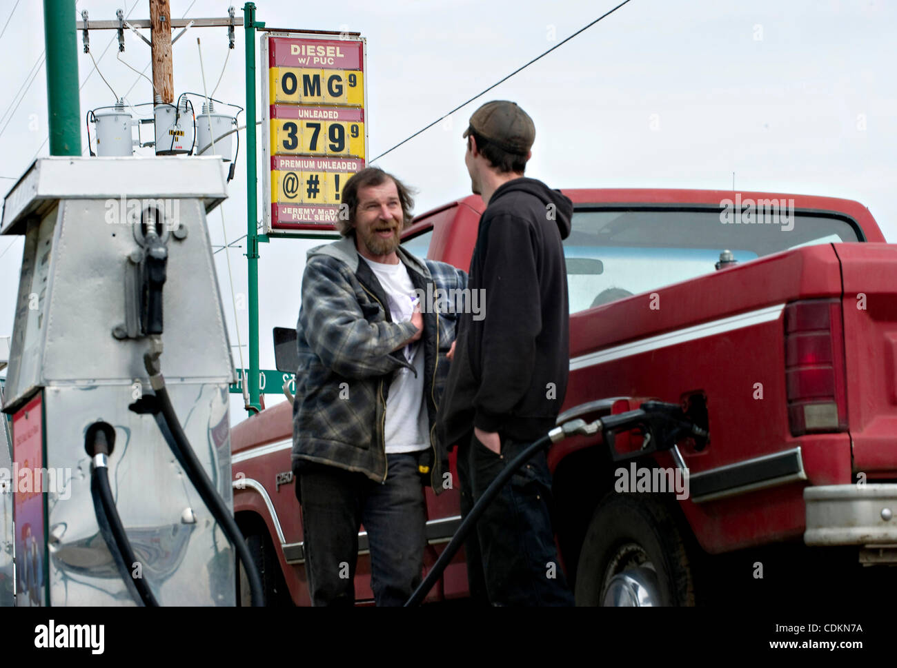 Mar. 23, 2011 Yoncalla, Oregon, U.S MARELL GRABLE, left, speaks