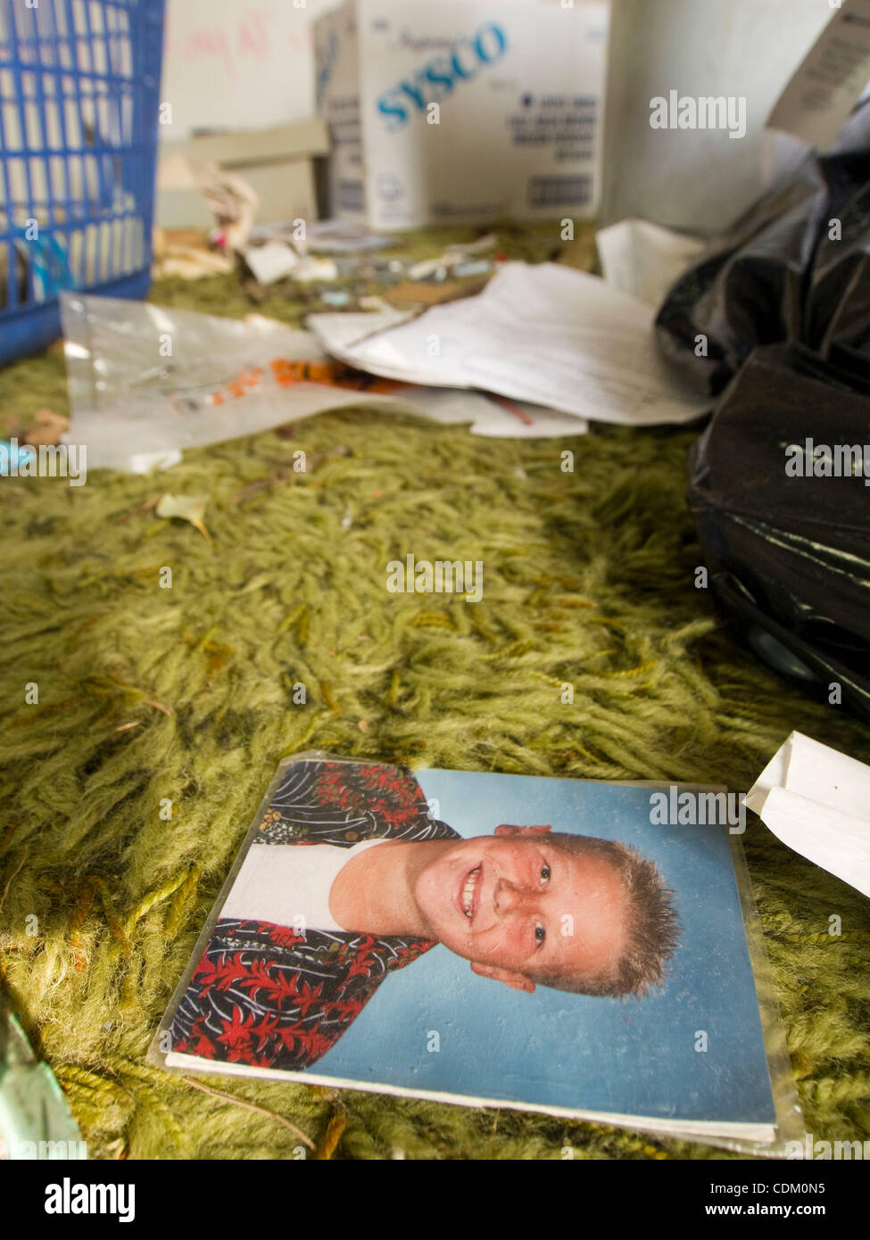 Personal property left inside of a foreclosed home in Fresno
