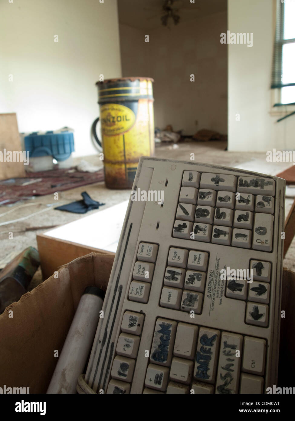 Personal property left inside of a foreclosed home in Fresno