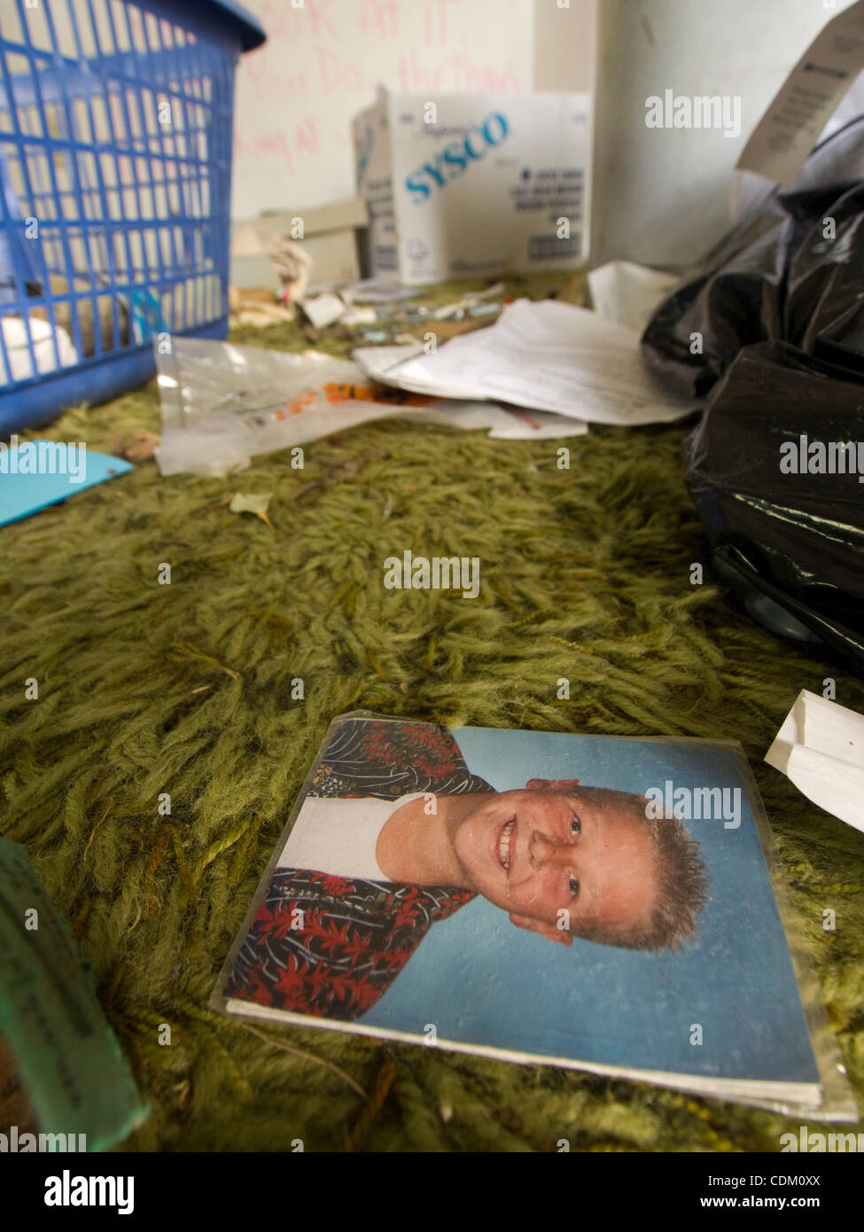 Personal property left inside of a foreclosed home in Fresno