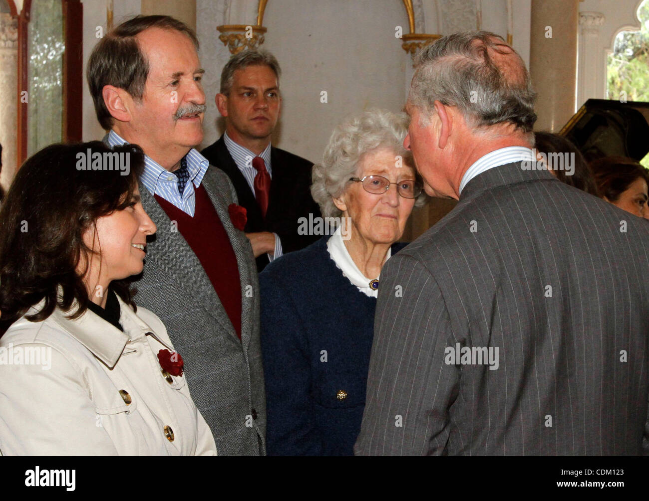 Mar 29, 2011 - Sintra, Portugal - PRINCE CHARLES, The Prince of Wales, chat with portuguese king Dom DUARTE DE BRAGANCA and his wife ISABEL HEREDIA at Monserrate Park. Prince Charles and his wife Camilla Parker Bowles are in Portugal for a 2 days official visit. (Credit Image: © Paul Cordeiro/Z Stock Photo