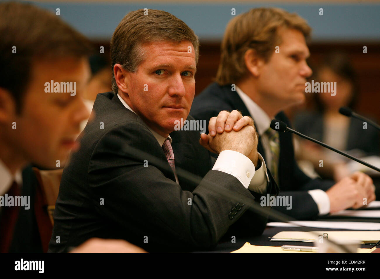 Mar. 30, 2011 - Washington, D.C, U.S. - Kenneth Wainstein, partner at O'Melveny & Myers, LLP testifies before the Crime, Terrorism and Homeland Security Subcommittee hearing on ''The Permanent Provisions of the PATRIOT Act. (Credit Image: © James Berglie/ZUMAPRESS.com) Stock Photo