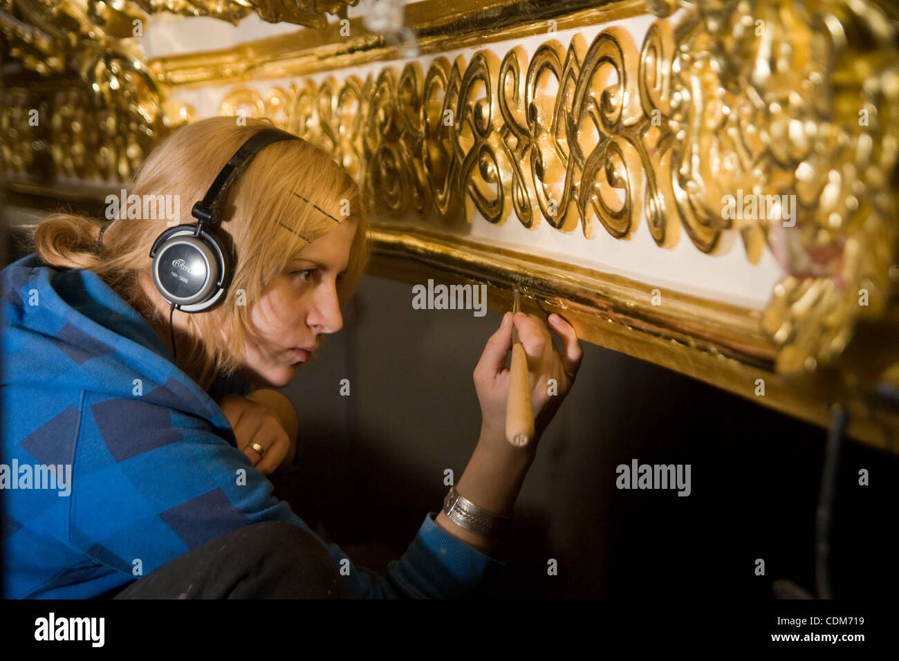 Moscow.Reconstruction of The Bolshoi Theatre interior. The Bolshoi ...