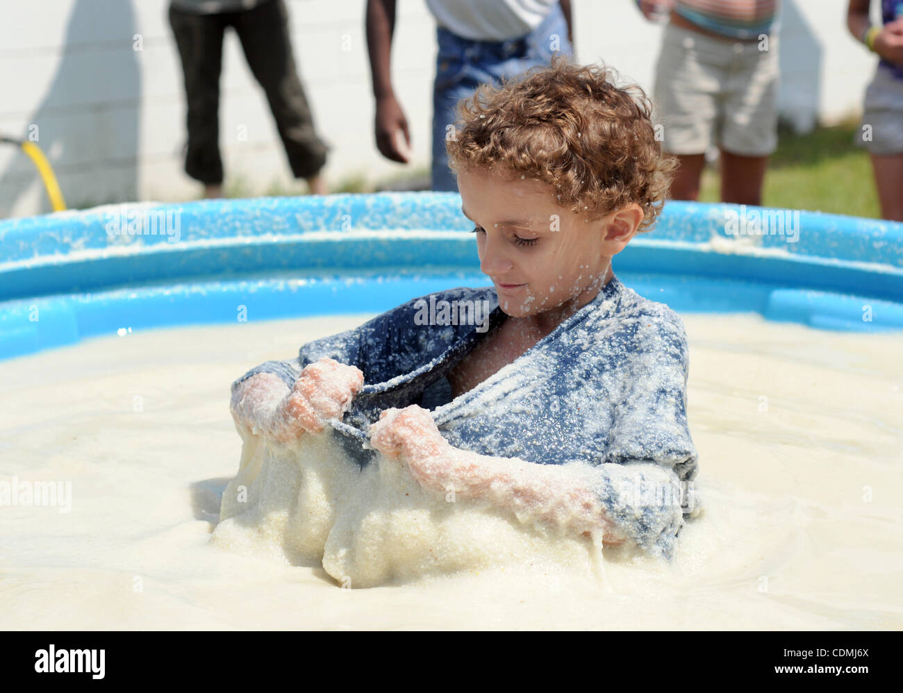 Apr. 9, 2011 Warwick, U.S. Zackery Clark, 7, competes in