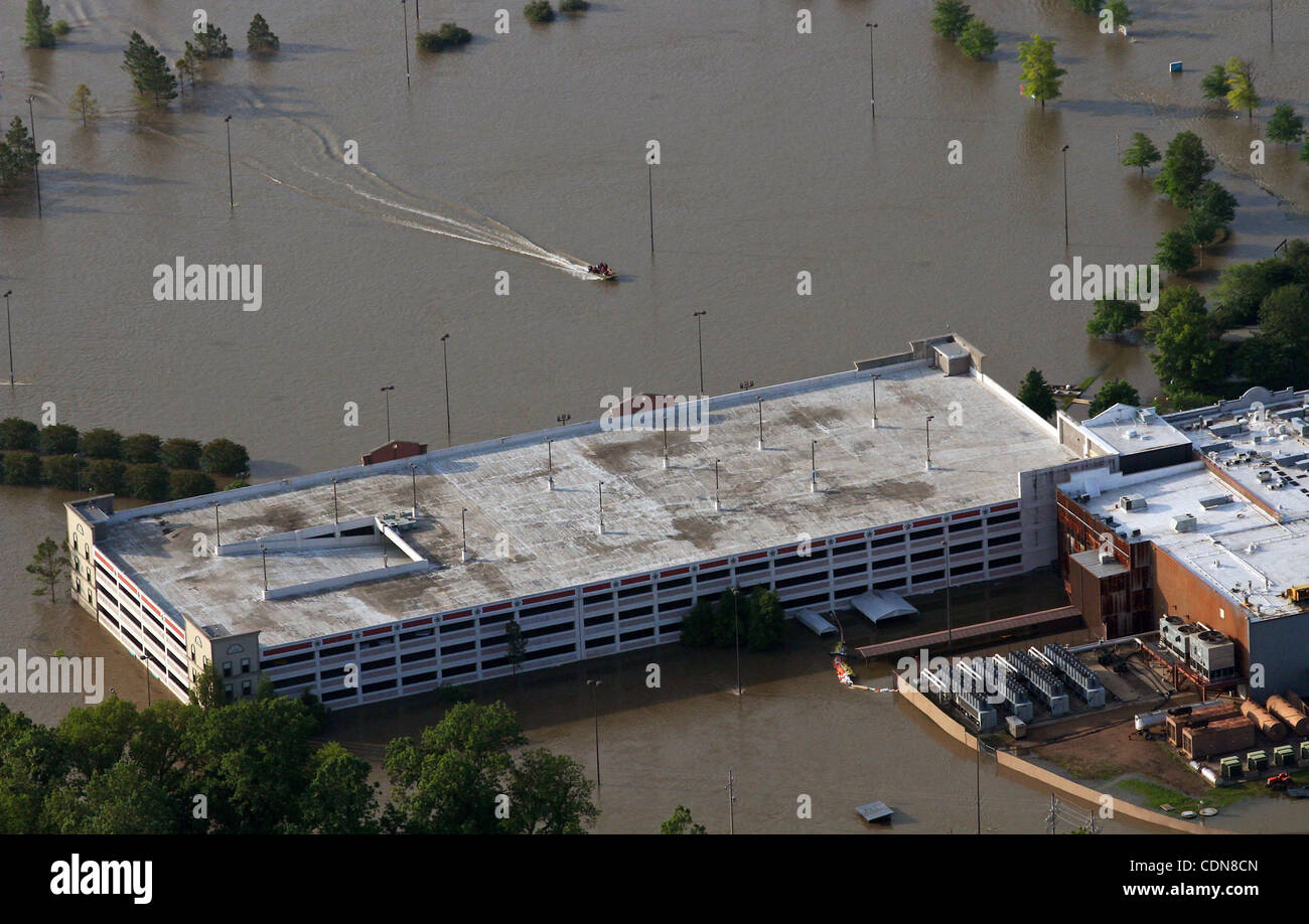 May 10, 2011 Tunica, Mississippi, U.S. A small boat goes towards a
