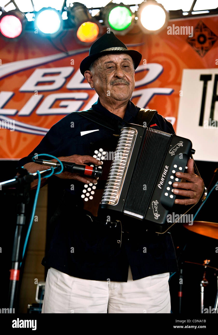 May 14, 2011 - San Antonio, Texas, USA - Ruben Galvan performs at the 30th  annual Tejano Conjunto Festival. Conjunto music began more than 100 years  ago when Mexican musicians living in