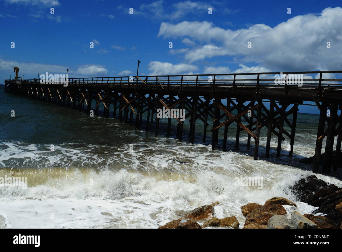 The Pier at Gaviota State Beach Park stretches out into the Pacific
